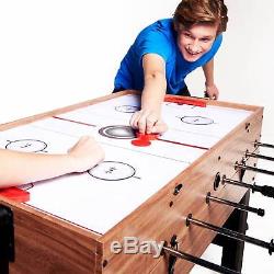 Multi Game Table Combo 3 In 1 Pool Billiards Air Hockey Foosball Soccer Convert