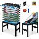 Multi Game Table Set Combo Game Table with Air Hockey, Bowling, Shuffleboard