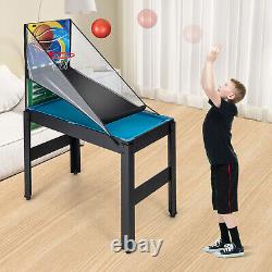 Multi Game Table Set Combo Game Table with Air Hockey, Bowling, Shuffleboard