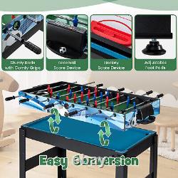 Multi Game Table Set Combo Game Table with Air Hockey, Bowling, Shuffleboard