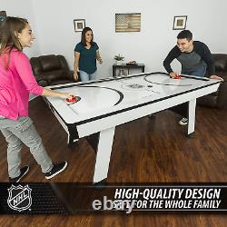 Multi-Game Tables 2-In-1 Air Hockey Table & Table Tennis Ping Pong Top Full Set