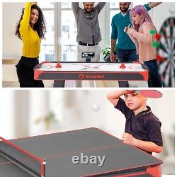 Multi Game Tables 2-in-1 Air Hockey Arcade Table 48in with Table Tennis Top Indoor