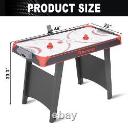 Multi Game Tables 2-in-1 Air Hockey Arcade Table 48in with Table Tennis Top Indoor