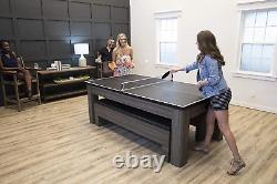 Multifunction 3-In-1 Dining Table, Air-Powered Hockey & Table Tennis Ping Pong