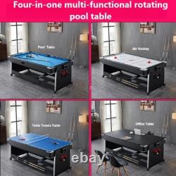 NEW 4 In 1 Multifunction 7FT Convertible Pool Table/Tennis/Office/Air Hockey NZ