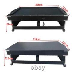 NEW 4 In 1 Multifunction 7FT Convertible Pool Table/Tennis/Office/Air Hockey NZ