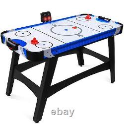 NEW 58in Mid Size Air Hockey Table For Game Room With 2 Pucks 2 Pushers LED Score