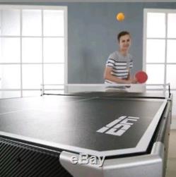 NEW! ESPN 72 INCH AIR Powered Hockey Table with Table Tennis Top In-Rail Scorer