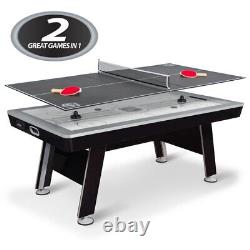 NHL 80 Air Hockey Table Power Play 2-In-1 W Table Tennis Top Game Room Man Cave