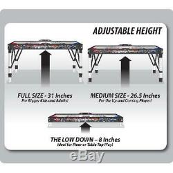NHL Adjust and Store Air Powered Hockey Table Black and Grey 41 lbs, 54 in