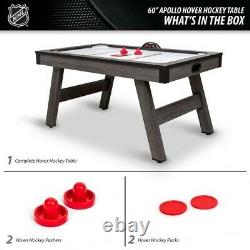 NHL Apollo 60 Air Hockey Table LED Scoring Arcade Game Pucks Pushers