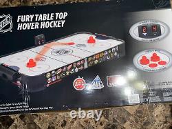 NHL Fury Table Top Air Powered Hockey Game 38, Includes Two Pushers