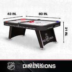 NHL Power Play Pro 84 Indoor Air Hockey Table with Overhead Projection LED and