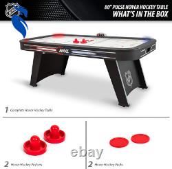 NHL Pro 84 Indoor Air Hockey Table Projection LED Scoring&Light-Up&Corners&Stad