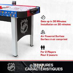 NHL Rush Hover Air Hockey Game Table with Electronic Scoreboard, Pucks & Pushers