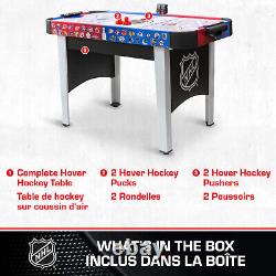 NHL Rush Hover Air Hockey Game Table with Electronic Scoreboard, Pucks & Pushers