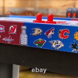 NHL Rush Hover Air Hockey Game Table with Electronic Scoreboard, Pucks & Pushers