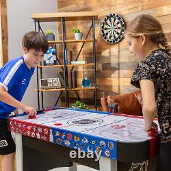 NHL Rush Hover Air Hockey Game Table with Electronic Scoreboard, Pucks & Pushers