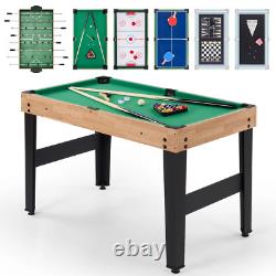 Naipo 48 10-in-1 Combo Game Table Foosball, Air Hockey, Pool & More