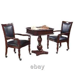 New Bluewave Fortress Chess, Checkers & Backgammon Pedestal Game Table & Chairs