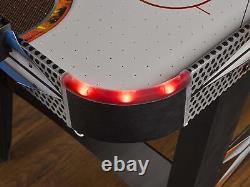 New Fire'n Ice LED Light-Up 54 Air Hockey Table Includes 2 LED Hockey Pushers