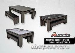 Northport 3-in-1 Dining Table with Air-Powered Hockey and Table Tennis