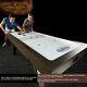 Oak Grey 7 Ft. Premium HEAVY DUTY Air Powered Hockey Table In Family Game Room