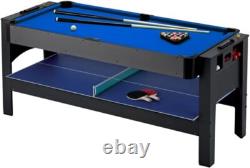 Original 6-Foot Easy Flip 3-in-1 Combination Multi-Game Table Air Hockey