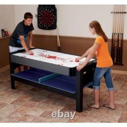 Original 6-Foot Easy Flip 3-in-1 Combination Multi-Game Table Air Hockey