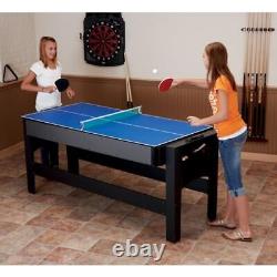 Original 6-Foot Easy Flip 3-in-1 Combination Multi-Game Table Air Hockey