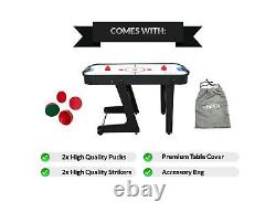 PUCK Calix 4-Foot Folding Air Hockey Table Black