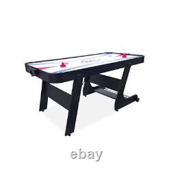 PUCK Eros 5.5-Foot Folding Air Hockey Table Black