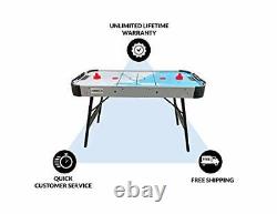 PUCK Frost 4-Foot Folding Air Hockey Table