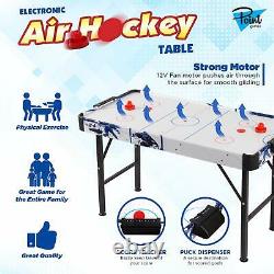 Point Games Air Hockey Table for Kids Electric Powered Air Hockey Game