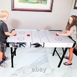 Point Games Air Hockey Table for Kids Electric Powered Air Hockey Game