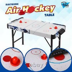 Point Games Air Hockey Table for Kids Electric Powered Air Hockey Game