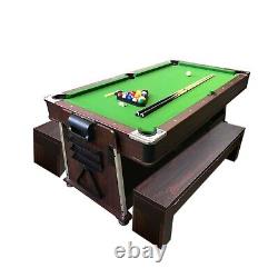 Pool Table 7ft + Air Hockey + Table Tennis + Table Mattew with Benches