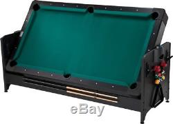 Pool Table Billiards 2-in-1 Glide Air Hockey Home Mancave Game Complete Set