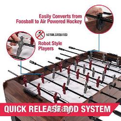 Pool Table Multi Game Table Tennis Pong Table Air Hockey Foosball by 54 4 In1