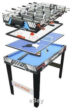 Pool Table Tennis Air Hockey Football 4 In 1 Multi Game Table Kids Family Fun