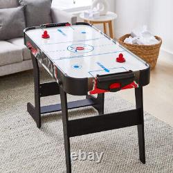 Portable Air Hockey Table Top Foldable Legs Thrilling Indoor Game Night Fun U1