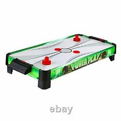 Power Play 40-in Portable Table Top Air Hockey for Kids, Green