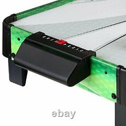 Power Play 40-in Portable Table Top Air Hockey for Kids, Green