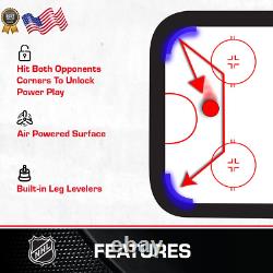 Power Play Pro 84 Indoor Air Hockey Table with Overhead Projection LED Scoring
