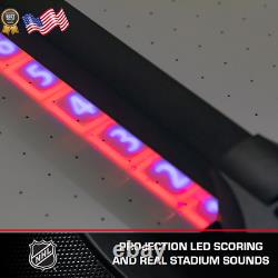 Power Play Pro 84 Indoor Air Hockey Table with Overhead Projection LED Scoring