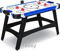 Powered Air Hockey Table, 4.5 Ft 54'' Sports Arcade Games, with Complete Accesso