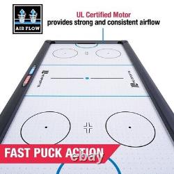 Powered Air Hockey Table Set With Two Pushers 66 Inch Foldable Family Fun Games