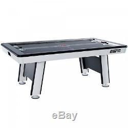 Premium 84 Air Hockey Table LED Touch Screen Scorer Gloss Finish 7 Black/Grey