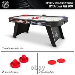 Pulse 80 Indoor Air Hockey Table with LED Scoring and Power Corners