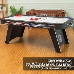 Pulse 80 Indoor Air Hockey Table with LED Scoring and Power Corners